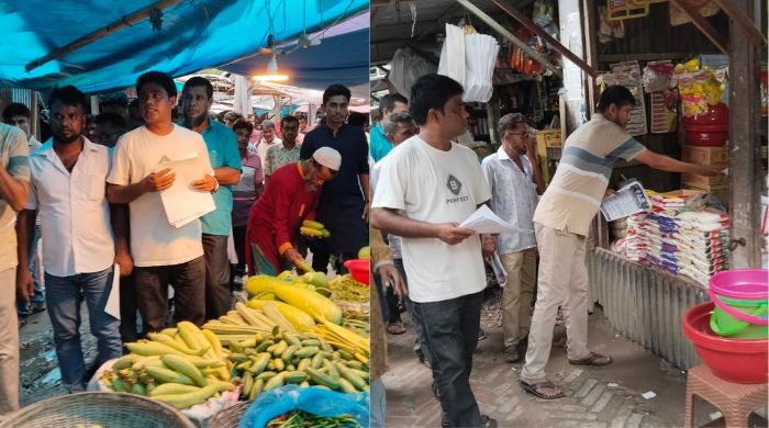 বিএনপির ৩১ দফা বাস্তবায়নের লক্ষ্যে যুবদলের লিফলেট বিতরণ