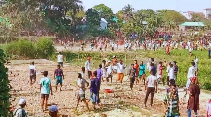 শান্তিগঞ্জে ফুটবল খেলা কেন্দ্র করে দু'পক্ষের সংঘর্ষ, আহত ২৬