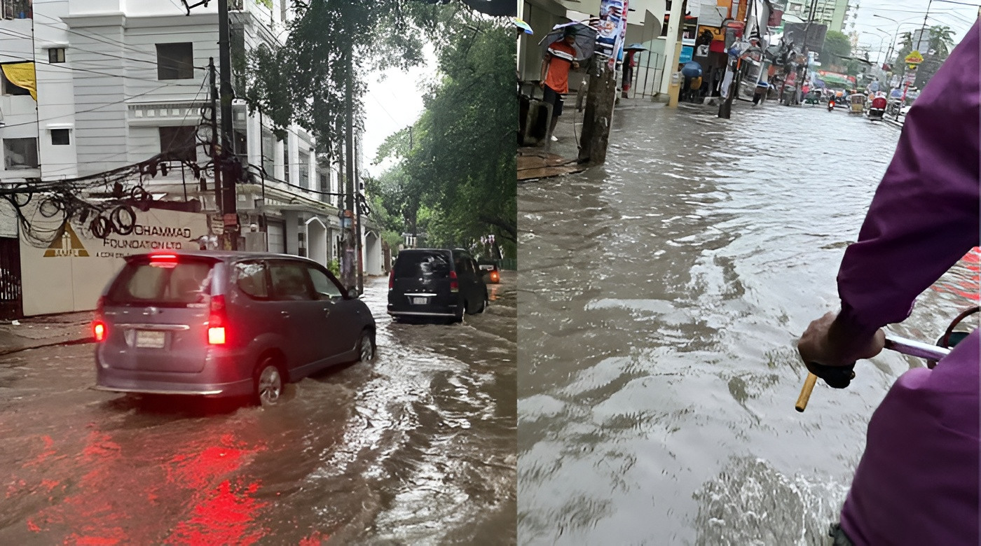রাজধানীতে টানা বৃষ্টি, ভোগান্তিতে নগরবাসী