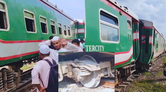 জয়দেবপুরে মোহনগঞ্জ এক্সপ্রেসের পাওয়ারকার লাইনচ্যুত, ট্রেন চলাচল বন্ধ