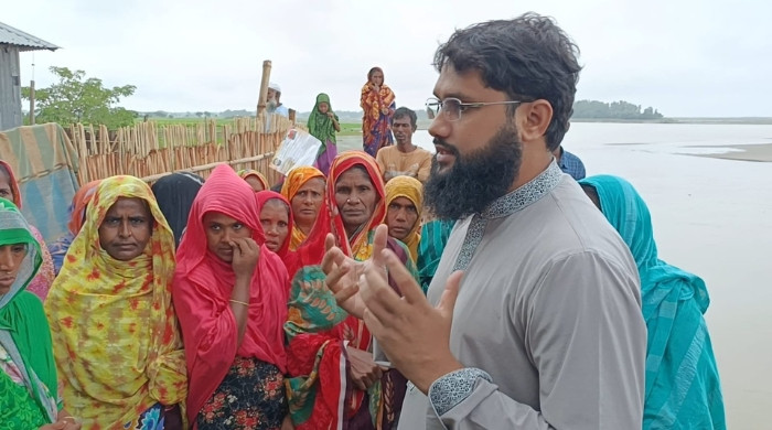 কুড়িগ্রামে চরাঞ্চলে জাতীয় নাগরিক পার্টির সমাবেশ