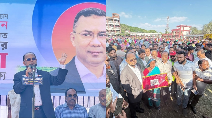 ভালুকায় ১০ হাজার মানুষকে শাড়ি ও লুঙ্গি বিতরণ