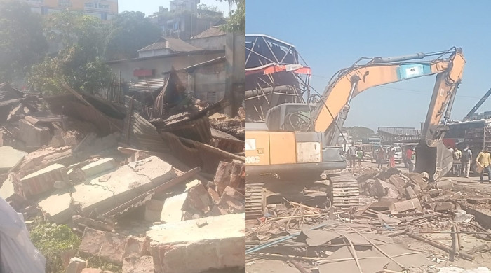 হবিগঞ্জে শতাধিক অবৈধ স্থাপনা উচ্ছেদ