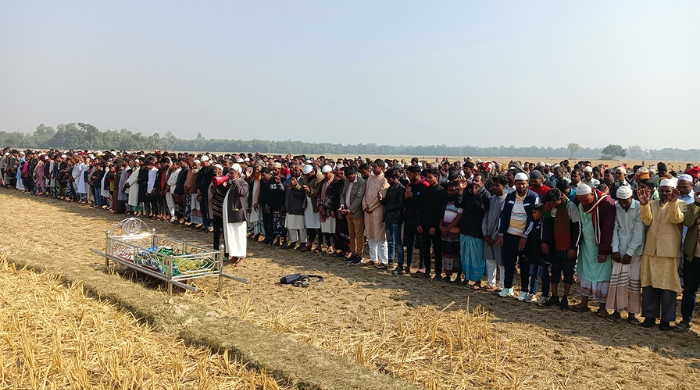 রাজশাহীতে সাজিদের দাফন সম্পন্ন, পরিবারে শোকের মাতম