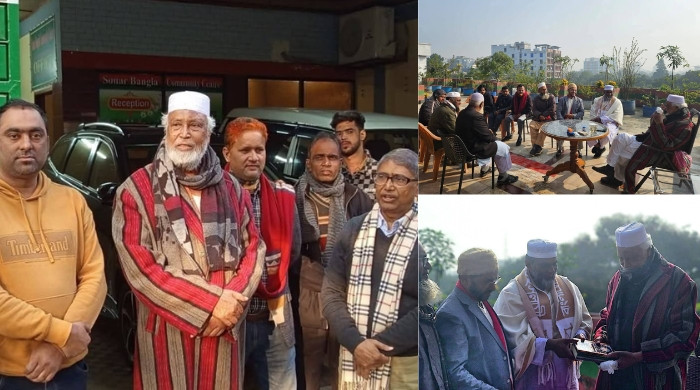 বঙ্গবীর কাদের সিদ্দিকীর সঙ্গে জামায়াত ও বিএনপি মনোনীত প্রার্থীদের সৌজন্য সাক্ষাৎ