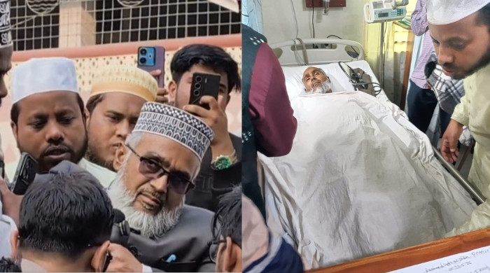 কুষ্টিয়ায় প্রতিবাদ সভায় বক্তব্যরত অবস্থায় জেলা জামায়াত আমিরের ইন্তেকাল