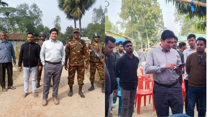 ভালুকায় নির্বাচনী আচরণবিধি প্রতিপালনে প্রশাসনের অভিযান