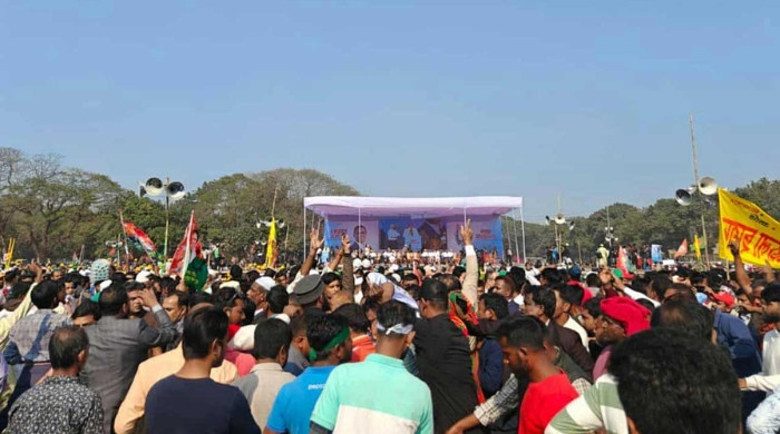 ময়মনসিংহে পৌঁছেছেন তারেক রহমান, সমাবেশ ঘিরে উত্তেজনা