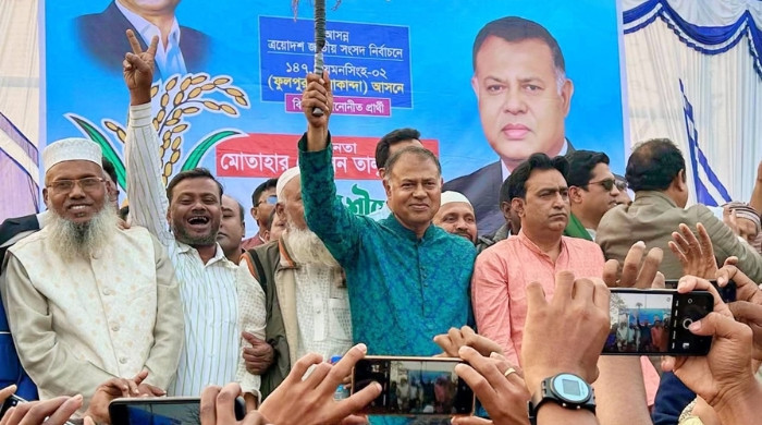 তারাকান্দায় ধানের শীর্ষের সমর্থনে মিছিল অনুষ্ঠিত