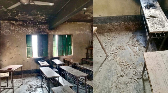 ভোররাতে নেত্রকোনায় পাঁচ বিদ্যালয়ে অগ্নিসংযোগ