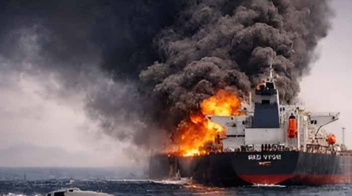 পারস্য উপসাগরে তেলবাহী ট্যাংকার জাহাজে ইরানের হামলা